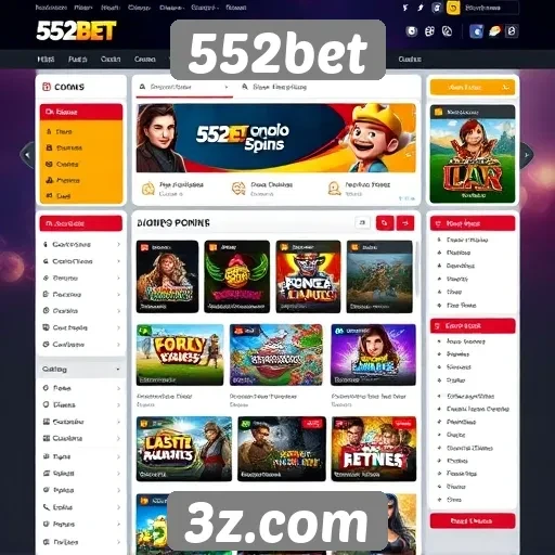 Facilidade de navegação no site 552bet